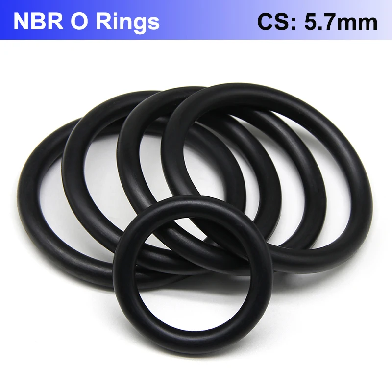 5/10Pcs Black NBR O Ring Seal Gasket Thickness CS 5.7mm OD 30~300mm Round Nitrile Butadiene Rubber Spacer Oil Resistance Washer
5/10Pcs Black NBR O Ring Seal Gasket Thickness CS 5.7mm OD 30~300mm Round Nitrile Butadiene Rubber Spacer Oil Resistance Washer