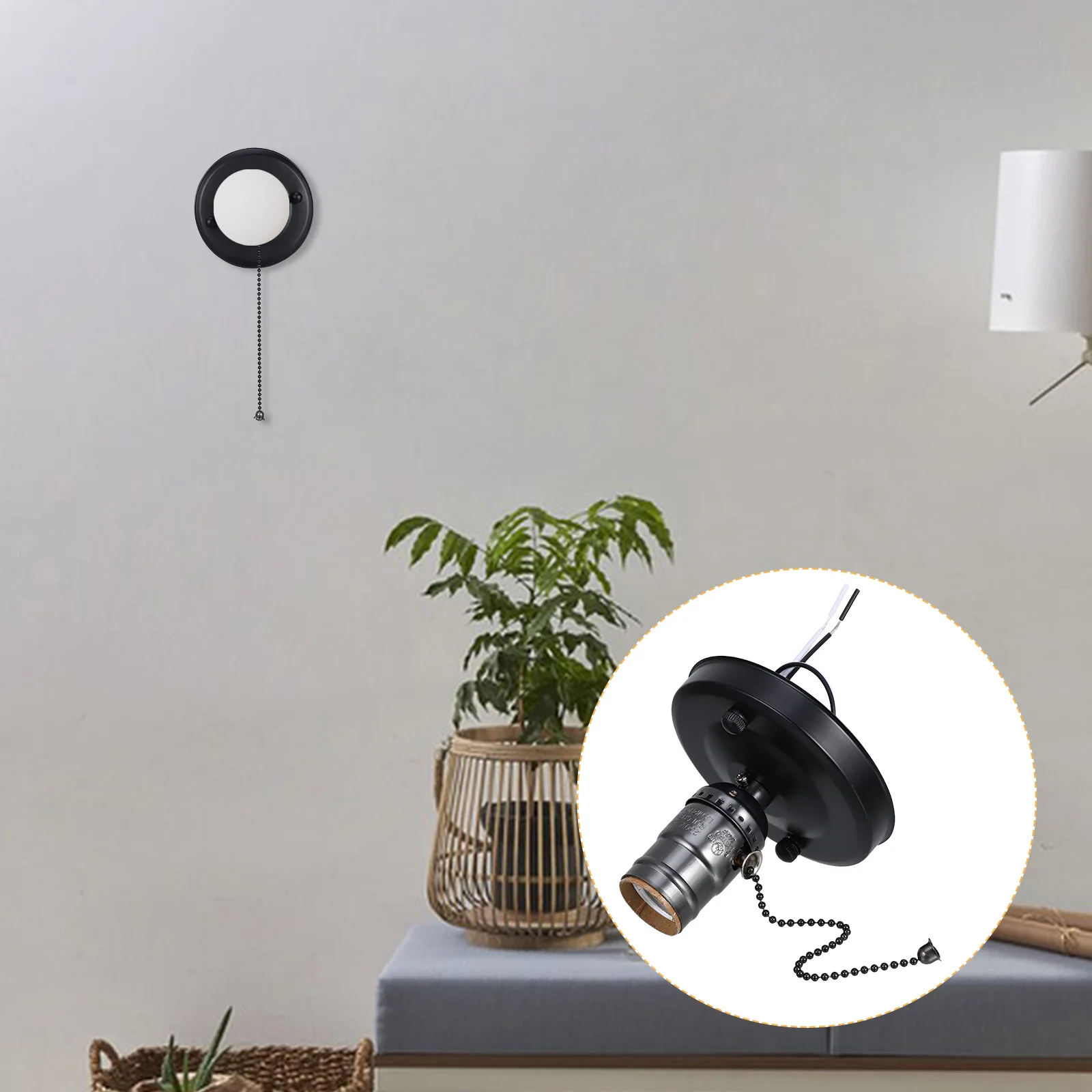 2Pcs Vintage Pull Chain Lamp Holder E27 Screw Socket Ceiling Wall Light Base DIY Lighting Accessories Retro Style
2Pcs Vintage Pull Chain Lamp Holder E27 Screw Socket Ceiling Wall Light Base DIY Lighting Accessories Retro Style