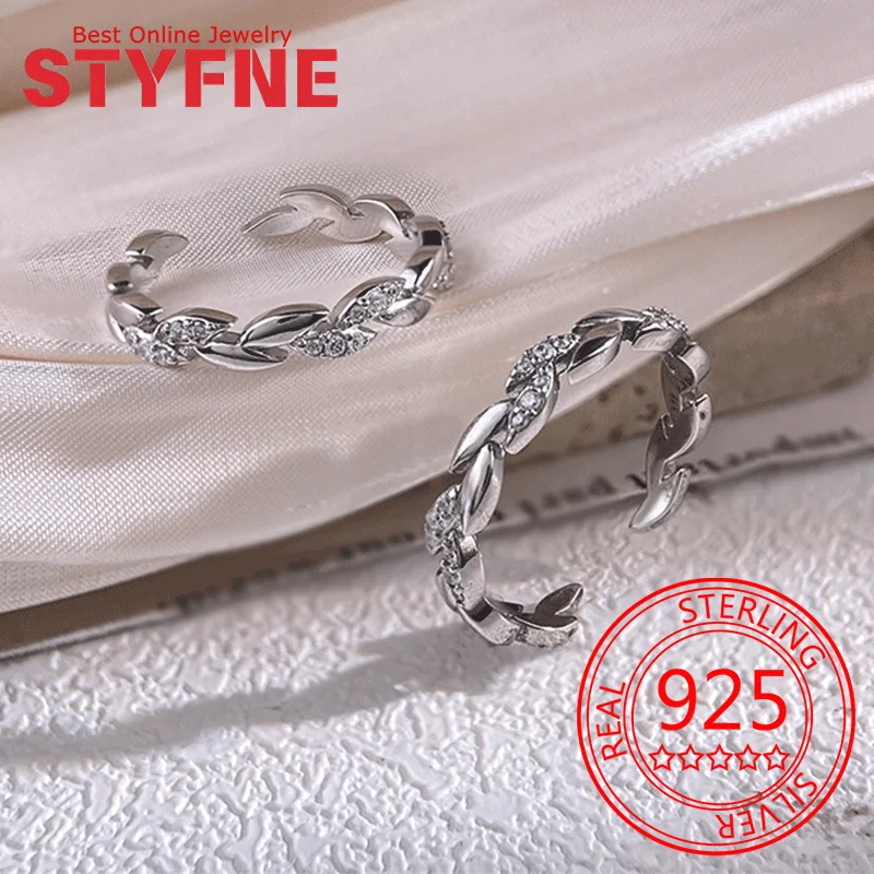 925 Sterling Silver Ring for Women Leaf Ring Fine Silver Jewelry Anniversary Gift Bridal Ring
925 Sterling Silver Ring for Women Leaf Ring Fine Silver Jewelry Anniversary Gift Bridal Ring
