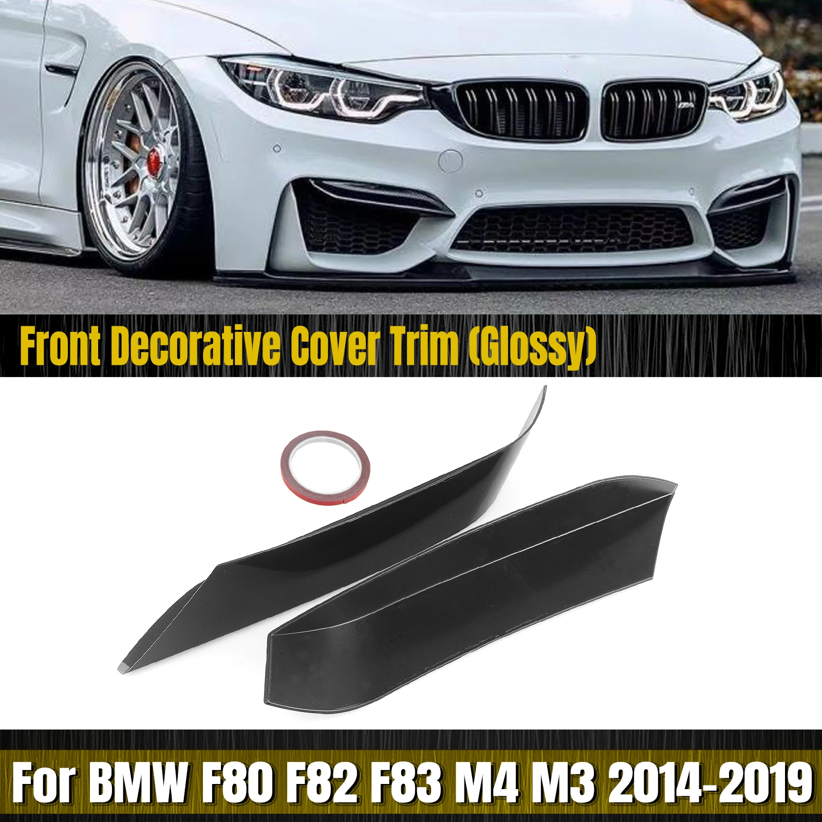 Front Bumper Side Splitter Canard Trim For BMW F80 M3 F82 F83 M4 2014-2020 Only Air Vent Intake Panel Cover Frame Upper Spoiler
Front Bumper Side Splitter Canard Trim For BMW F80 M3 F82 F83 M4 2014-2020 Only Air Vent Intake Panel Cover Frame Upper Spoiler