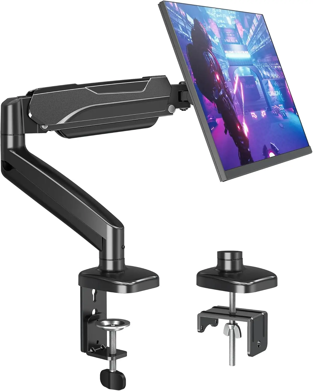 Single Monitor Desk Mount Holds Screen up to 32 inch, Height Adjustable Monitor Arm, Full Motion Computer Monitor Stand with Clamp/Grommet Base, VESA Mounts Fit 4.4-17.6lbs Computer, Black
Single Monitor Desk Mount Holds Screen up to 32 inch, Height Adjustable Monitor Arm, Full Motion Computer Monitor Stand with Clamp/Grommet Base, VESA Mounts Fit 4.4-17.6lbs Computer, Black