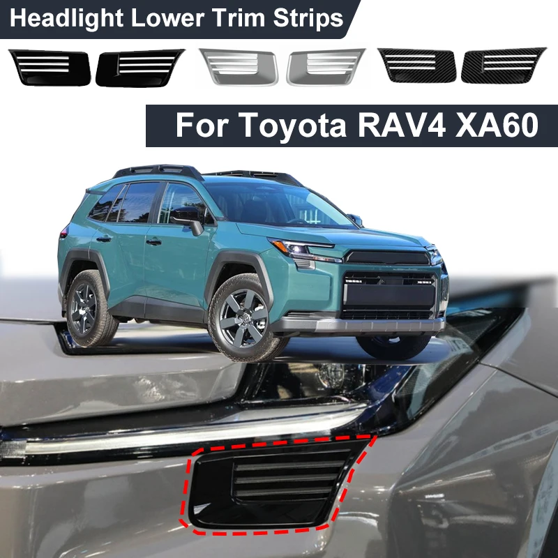 For Toyota RAV4 2026 Accessories XA60 MK6 Headlight Lower Trim Bright Trim Strips Headlight Air intakes Exterior Modification
For Toyota RAV4 2026 Accessories XA60 MK6 Headlight Lower Trim Bright Trim Strips Headlight Air intakes Exterior Modification