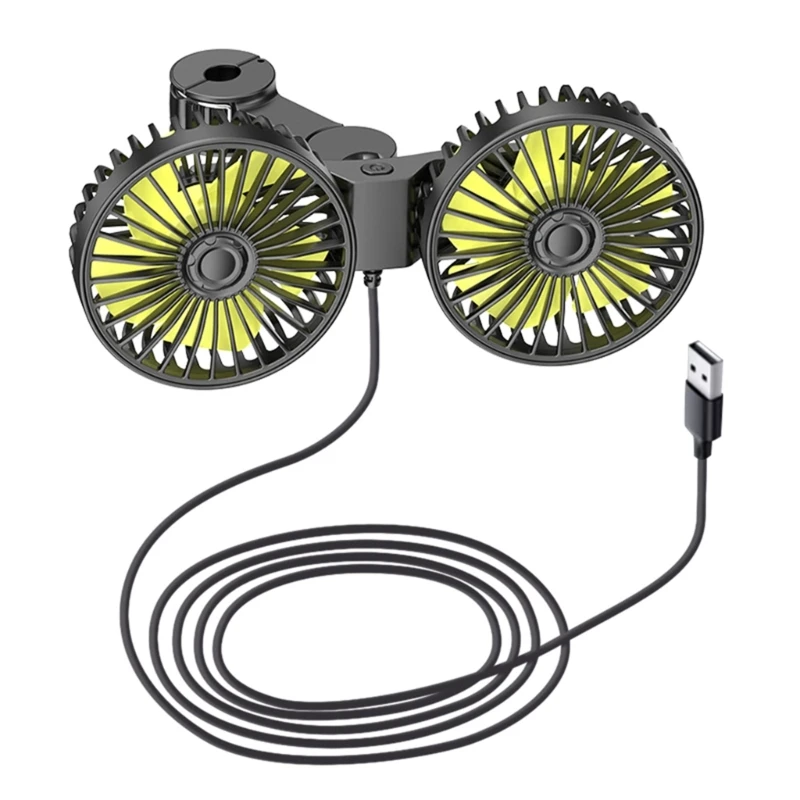 094D Double Head Cooling Fan USB Fan Backseat Air Circulation Fan for 12-24V Vehicles
094D Double Head Cooling Fan USB Fan Backseat Air Circulation Fan for 12-24V Vehicles