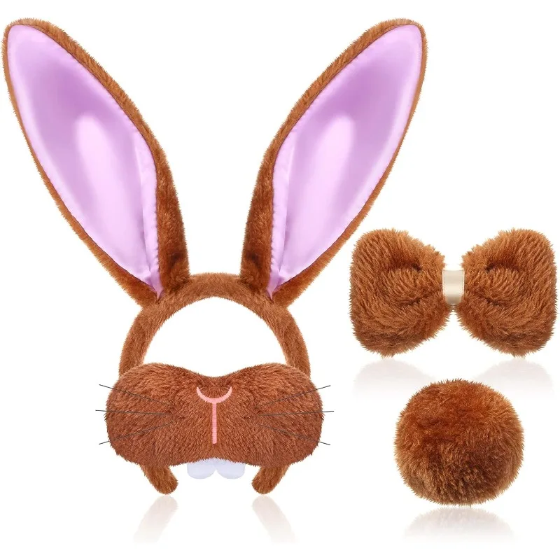 4pcs Plush Bunny Accessory Set - Ears, Nose, Tail & Bow Tie Combo - Easter & Halloween Party Costume
4pcs Plush Bunny Accessory Set - Ears, Nose, Tail & Bow Tie Combo - Easter & Halloween Party Costume