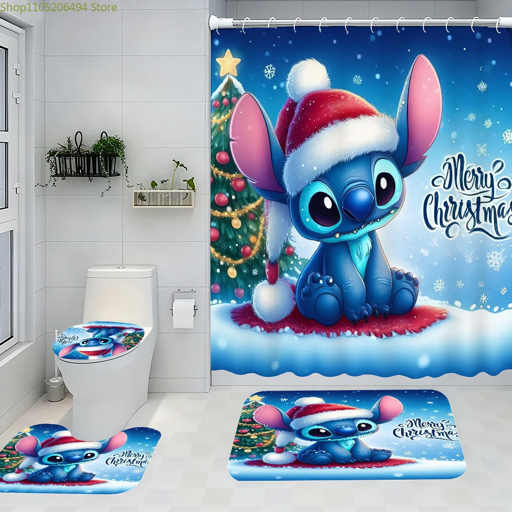 Набор из четырех предметов для ванной комнаты Disney Stitch — авангардная водонепроницаемая занавеска для душа, создающая полный комплект для ванной комнаты
Набор из четырех предметов для ванной комнаты Disney Stitch — авангардная водонепроницаемая занавеска для душа, создающая полный комплект для ванной комнаты