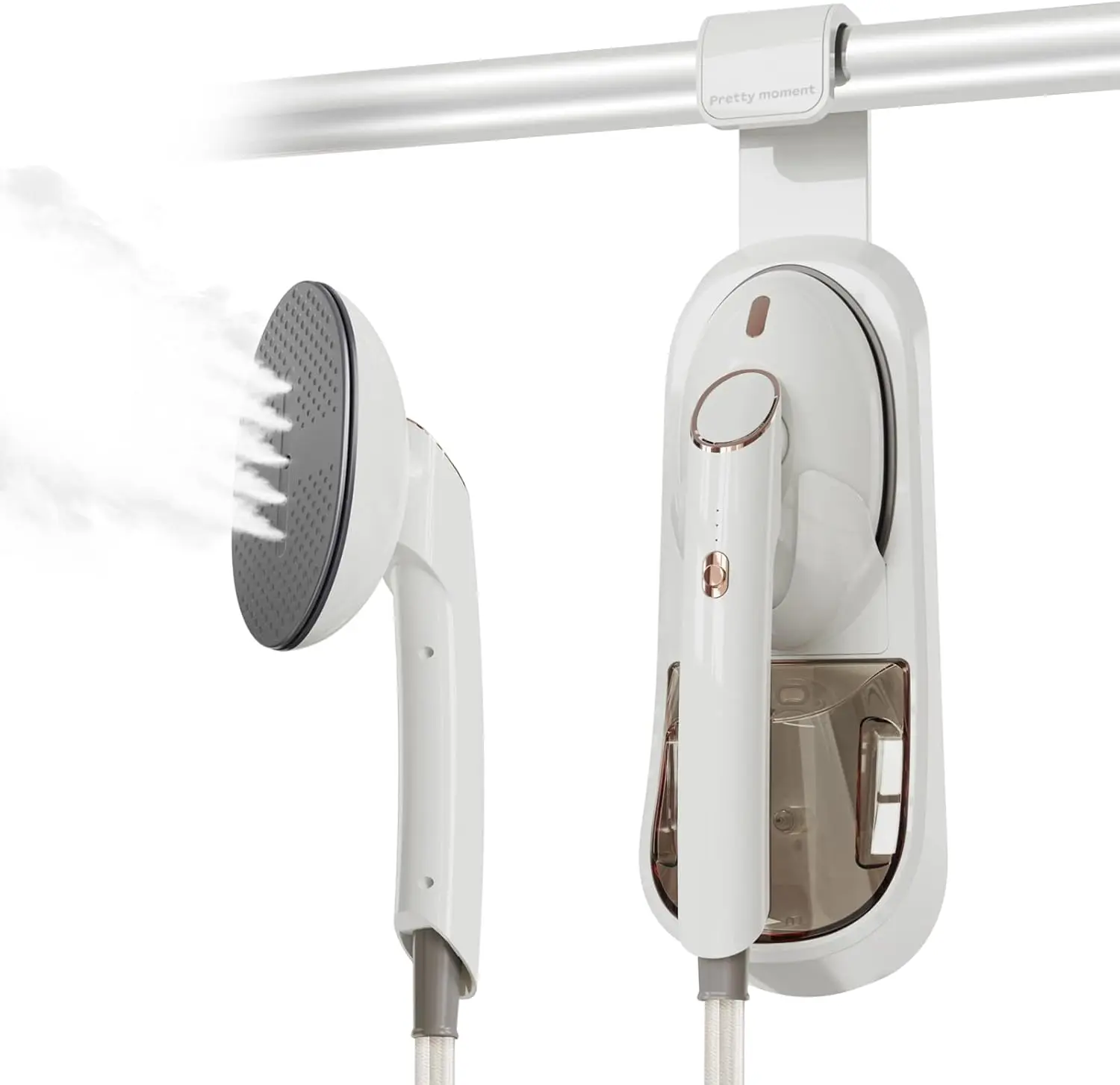 1500W Clothes Steamer, Fast Heat-Up, Large Detachable Water Tank, Auto-Off, for All Fabrics
1500W Clothes Steamer, Fast Heat-Up, Large Detachable Water Tank, Auto-Off, for All Fabrics