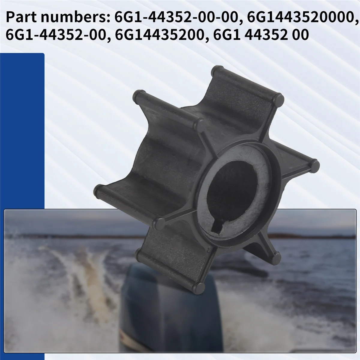 #10V Automotive Parts & Accessories,6G1-44352-01-00 Water Pump Impeller for Yamaha 2 Stroke,Black
#10V Automotive Parts & Accessories,6G1-44352-01-00 Water Pump Impeller for Yamaha 2 Stroke,Black