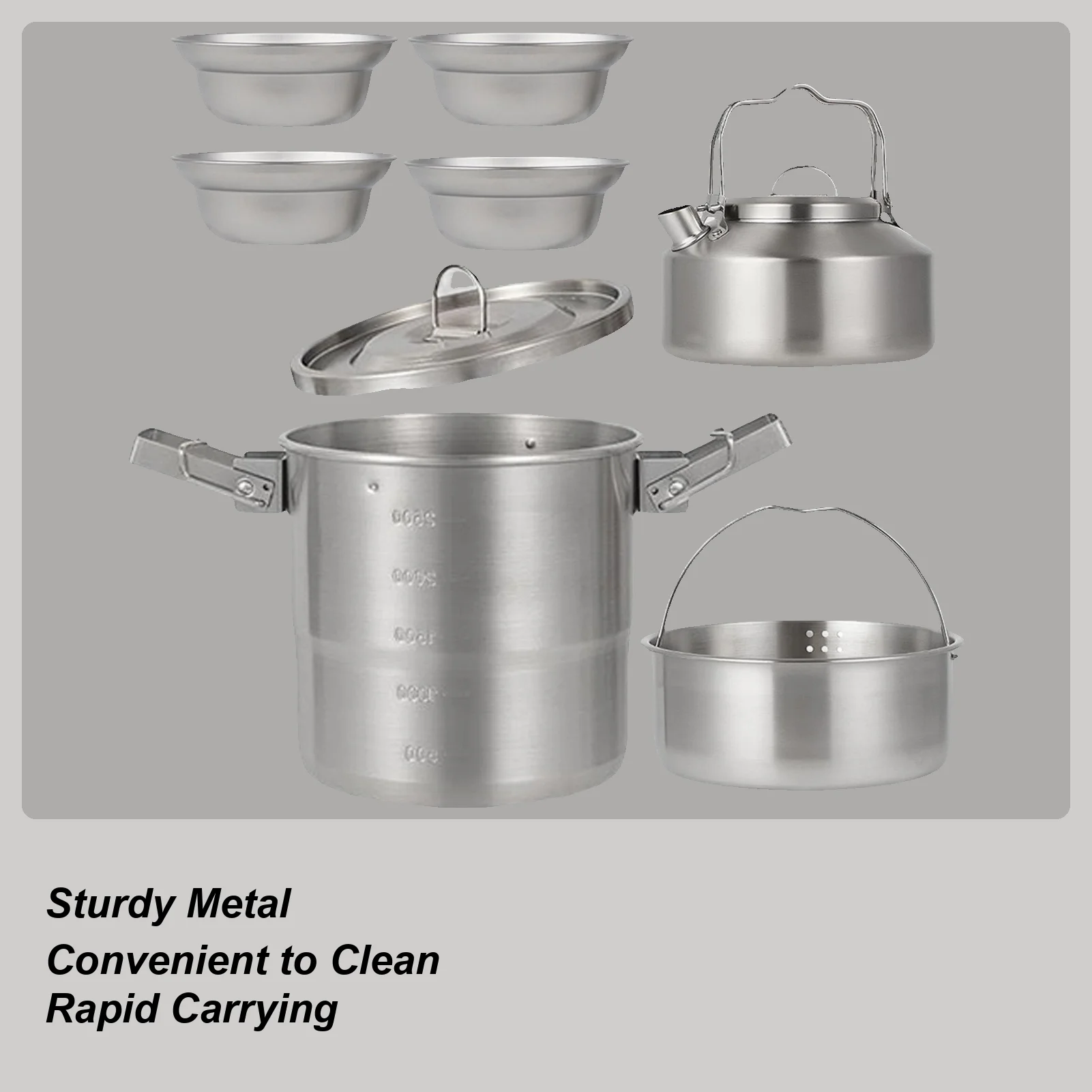 Посуда для кемпинга, комплект посуды для кемпинга, оборудование для выживания на лужайке, пешего туризма, альпинизма, семейного двора, для взрослых, для пикника, путешествий
Посуда для кемпинга, комплект посуды для кемпинга, оборудование для выживания на лужайке, пешего туризма, альпинизма, семейного двора, для взрослых, для пикника, путешествий