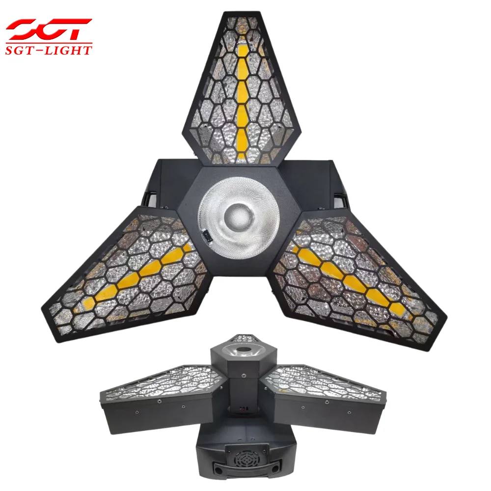 Retro Vintage Stage Light 3x60W Amber Effect With RGB Pixel Center DMX512 Fixture Three-leaf for DJ Bar Atmosphere Decoration
Retro Vintage Stage Light 3x60W Amber Effect With RGB Pixel Center DMX512 Fixture Three-leaf for DJ Bar Atmosphere Decoration