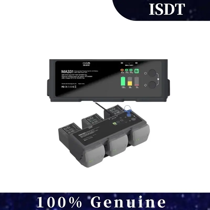 Зарядный концентратор ISDT MA331 Air 3, 3-канальное интеллектуальное зарядное устройство 200 Вт с подключением через приложение, ЖК-дисплеем и разрядкой для радиоуправляемого дрона
Зарядный концентратор ISDT MA331 Air 3, 3-канальное интеллектуальное зарядное устройство 200 Вт с подключением через приложение, ЖК-дисплеем и разрядкой для радиоуправляемого дрона