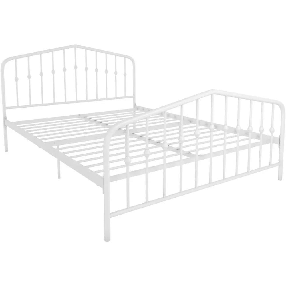 Novogratz Bushwick Queen Bed Frame Metal with Slightly Triangular Headboard, Inset Spindles, Adjustable Base for Storage, No Box
Novogratz Bushwick Queen Bed Frame Metal with Slightly Triangular Headboard, Inset Spindles, Adjustable Base for Storage, No Box