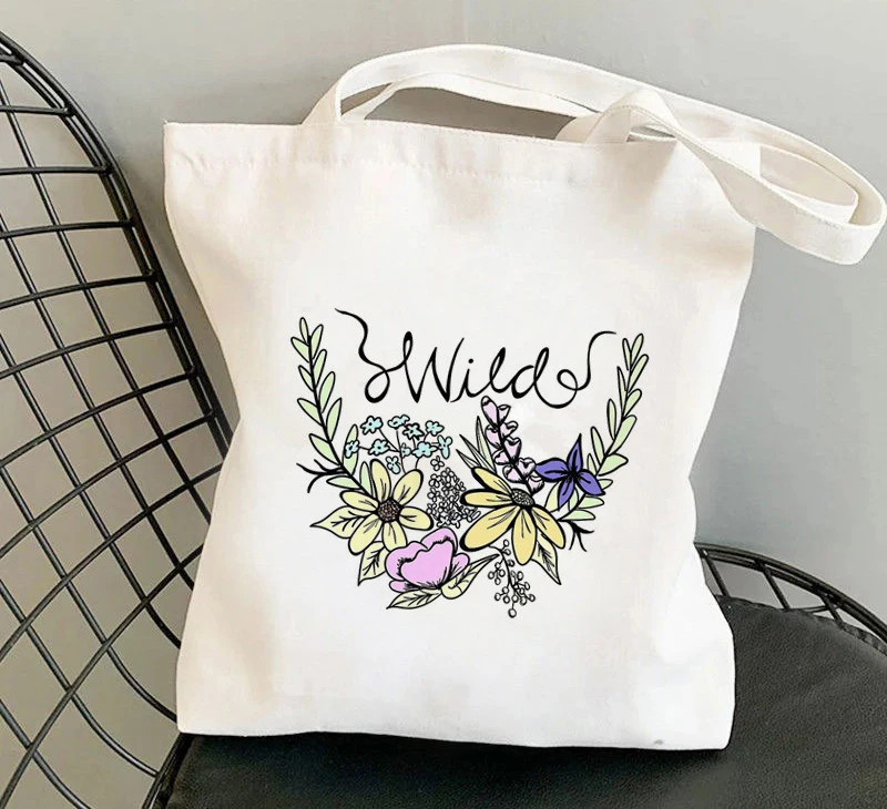 Minimalist Wildflower Quote Canvas Tote Bag Eco-Friendly Shoulder Bag for Plant Fans Casual Use Grocery Shopping & Streetwear
Minimalist Wildflower Quote Canvas Tote Bag Eco-Friendly Shoulder Bag for Plant Fans Casual Use Grocery Shopping & Streetwear