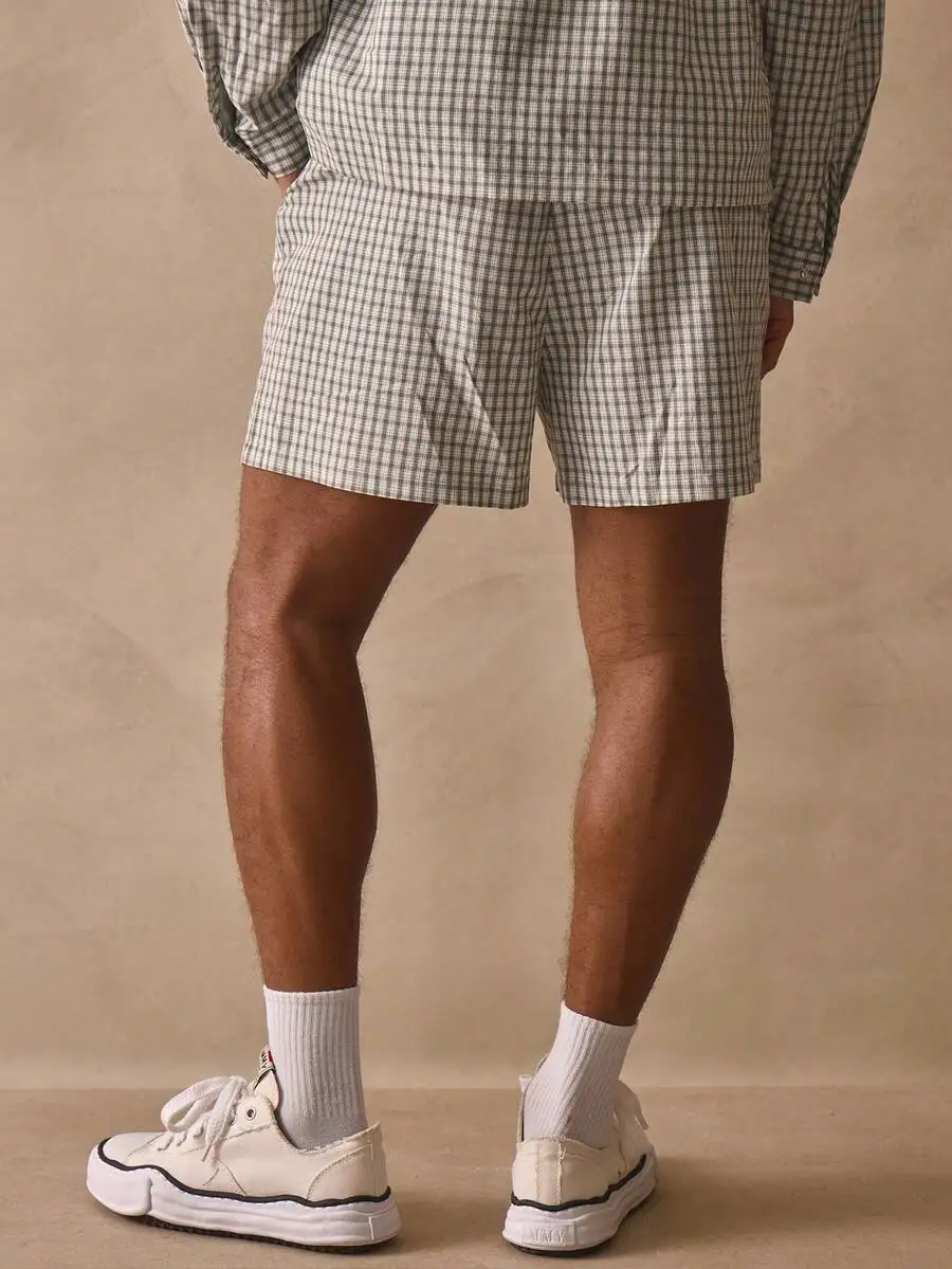 Regular Fit Checkered Print Elasticated Drawstring Waist Shorts For Men Spring Summer Casual
Regular Fit Checkered Print Elasticated Drawstring Waist Shorts For Men Spring Summer Casual