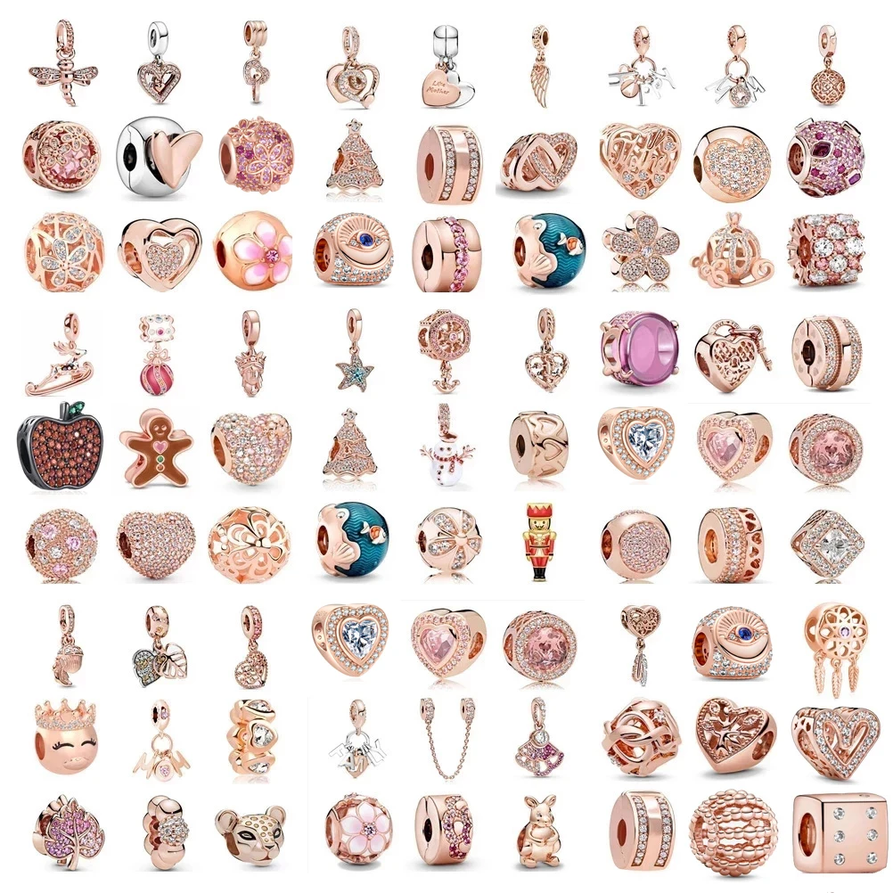 Новые оригинальные аксессуары, подвеска-цепочка, висячие 18-каратное розовое золото, бусины, подвески, серебро 925, подходят для браслета, женские ювелирные изделия своими руками, подарки
Новые оригинальные аксессуары, подвеска-цепочка, висячие 18-каратное розовое золото, бусины, подвески, серебро 925, подходят для браслета, женские ювелирные изделия своими руками, подарки