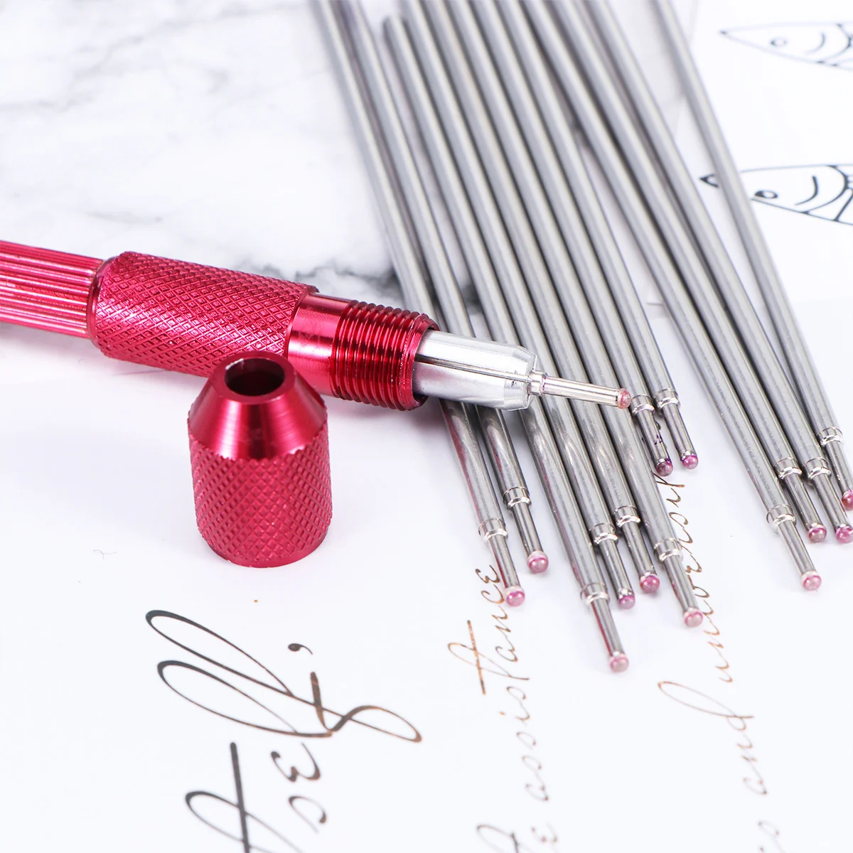 20pcs Tattoo Skin Pen Cores Doodler Microblading Marker Fine Point Refill Supplies Red Holder Purple Refill
20pcs Tattoo Skin Pen Cores Doodler Microblading Marker Fine Point Refill Supplies Red Holder Purple Refill