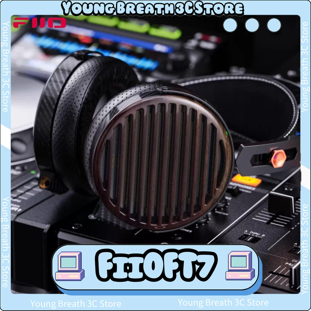 FiiO FT7 Плоские наушники с открытой спиной, 106 мм, плоские наушники с магнитным монитором, золотая диафрагма, корпус из углеродного волокна, съемные кабели
FiiO FT7 Плоские наушники с открытой спиной, 106 мм, плоские наушники с магнитным монитором, золотая диафрагма, корпус из углеродного волокна, съемные кабели
