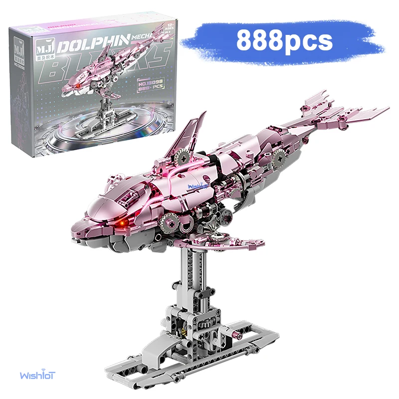 Mechanical Pink Dolphin Model Kit 888PCS Building Blocks Cute Animal Assembly Creative DIY Bricks Toy Gift for Girl Adults Decor
Mechanical Pink Dolphin Model Kit 888PCS Building Blocks Cute Animal Assembly Creative DIY Bricks Toy Gift for Girl Adults Decor