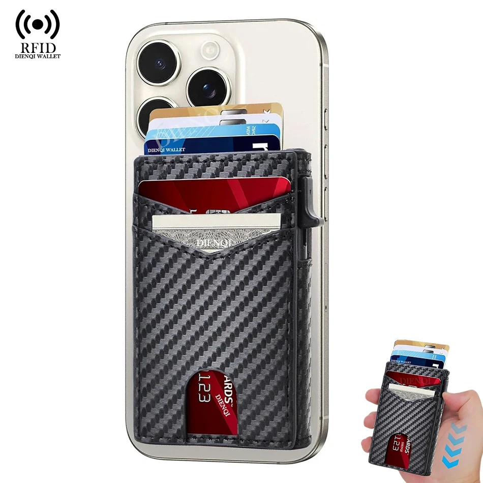 Магнитные кошельки Magsafe Rfid, мужской держатель для кредитных карт, чехол для телефона из углеродного волокна, роскошный тонкий всплывающий металлический кошелек для IPhone
Магнитные кошельки Magsafe Rfid, мужской держатель для кредитных карт, чехол для телефона из углеродного волокна, роскошный тонкий всплывающий металлический кошелек для IPhone