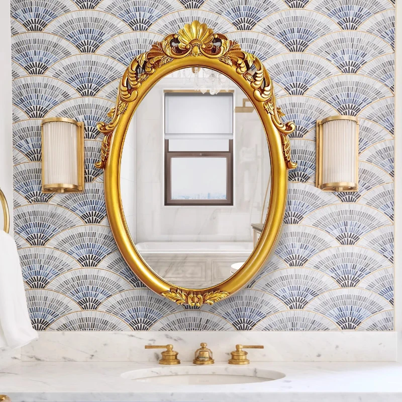 Gold Bathroom Girls Mirror Nordic Luxury Wall Girls Vanity Mirror Large Vintage Espejos Grandes De Cuerpo Entero Home Decoration
Gold Bathroom Girls Mirror Nordic Luxury Wall Girls Vanity Mirror Large Vintage Espejos Grandes De Cuerpo Entero Home Decoration