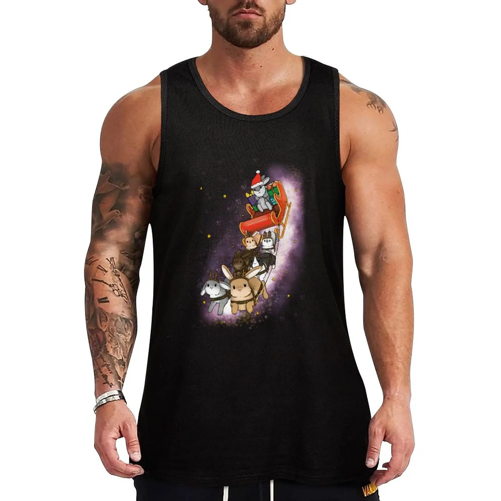 Bunny Sleigh Tank Top singlets for men gym Men's t-shirts gym summer Men's tops
Bunny Sleigh Tank Top singlets for men gym Men's t-shirts gym summer Men's tops