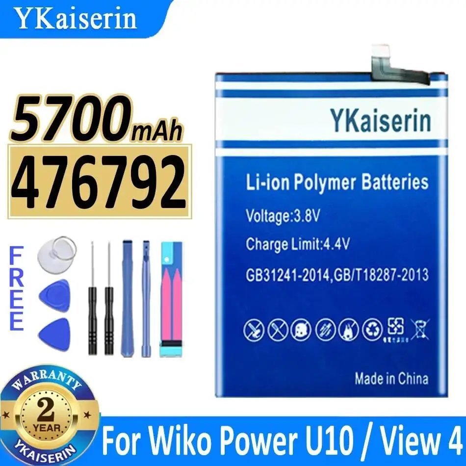 Reliable Replacement 5700mAh 476792 Mobile Phone Battery For Wiko Power U10 View 4
Reliable Replacement 5700mAh 476792 Mobile Phone Battery For Wiko Power U10 View 4