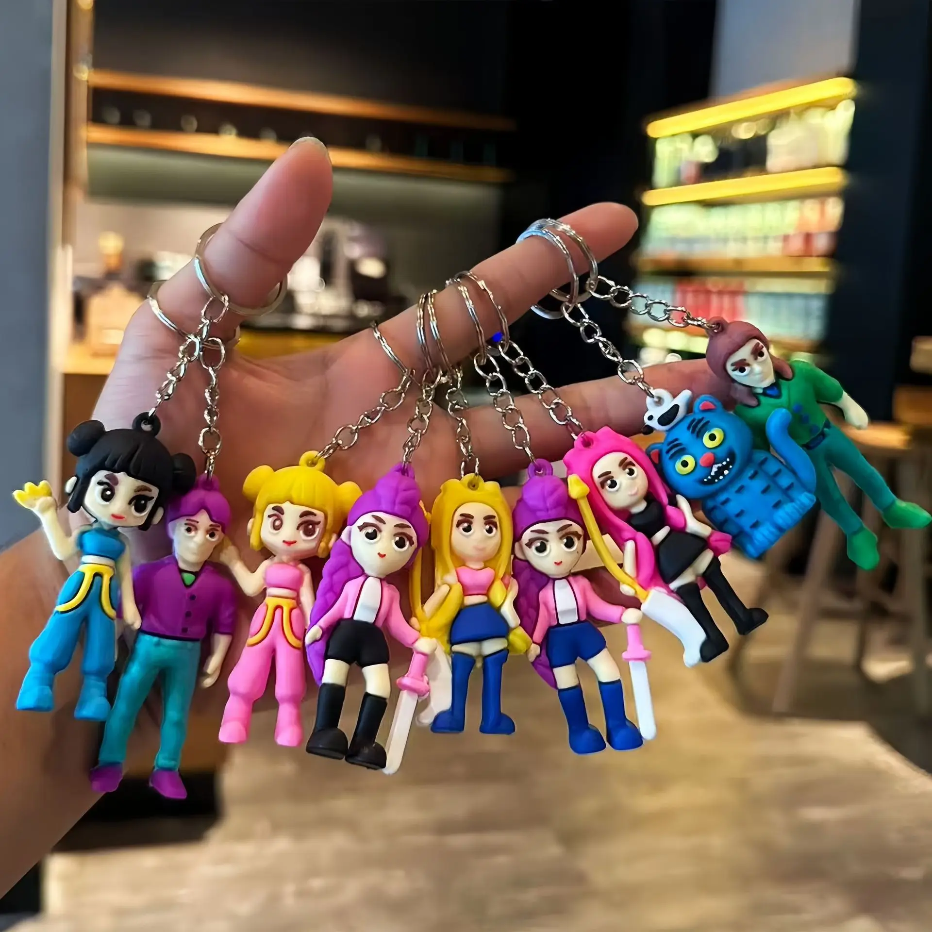 9PC Miniso Kpop Demon Hunter Keychain Cute Cartoon Couple Pendant Keychain Backpack Pendant Keychain Christmas Birthday Gift
9PC Miniso Kpop Demon Hunter Keychain Cute Cartoon Couple Pendant Keychain Backpack Pendant Keychain Christmas Birthday Gift