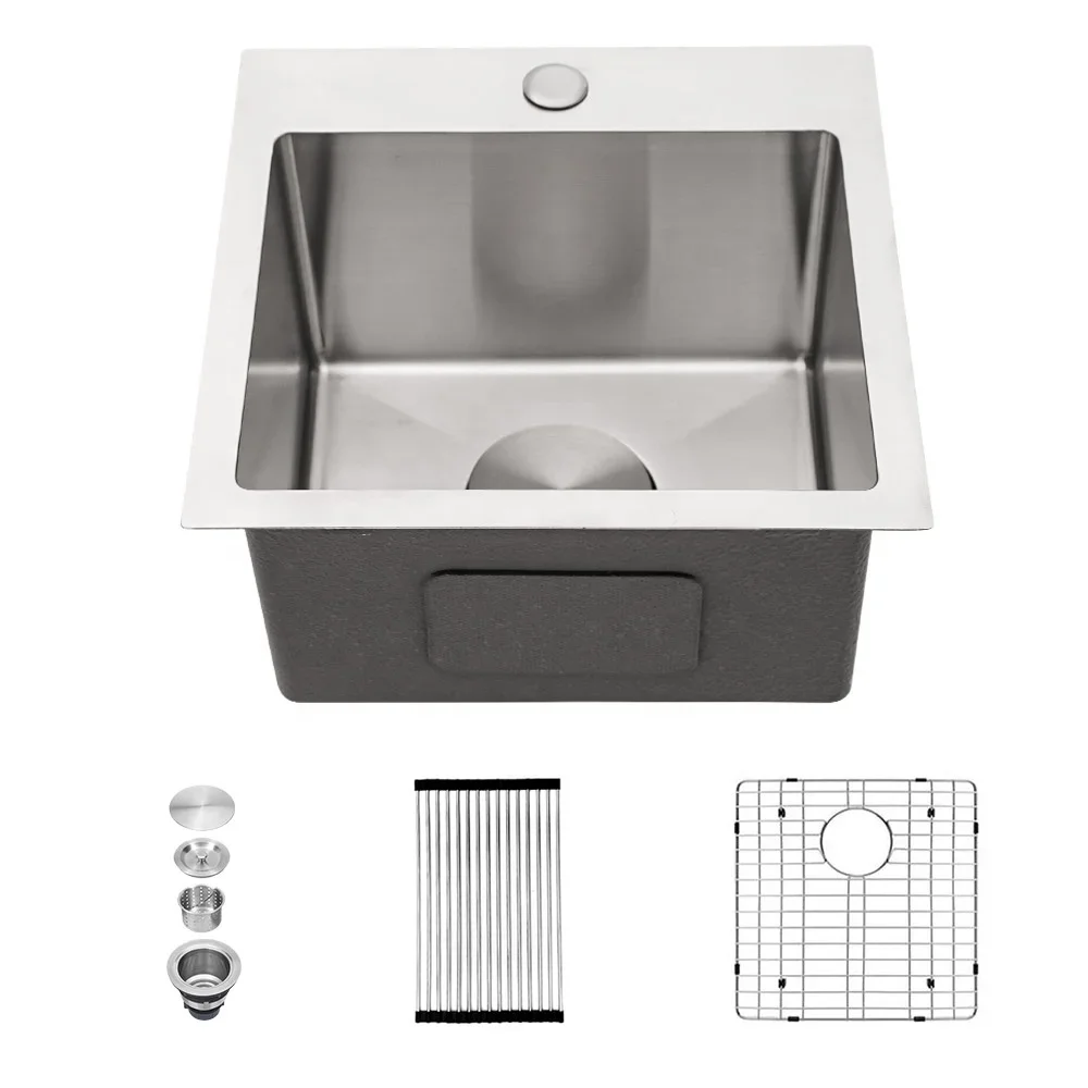 Stainless Steel Bathroom Kitchen Sink Simple Single Slot Large Capacity Kitchen Sink
Stainless Steel Bathroom Kitchen Sink Simple Single Slot Large Capacity Kitchen Sink