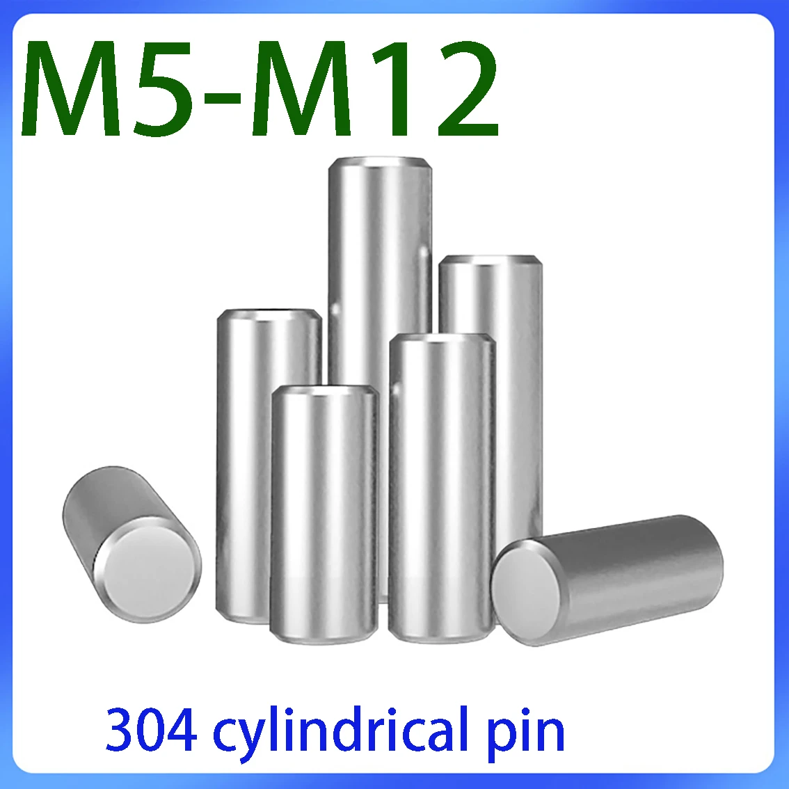 304 Stainless Steel Cylindrical Pin Positioning Pin M5 M6 M8 M10 M12 Fixed Pin Shaft Solid Pin
304 Stainless Steel Cylindrical Pin Positioning Pin M5 M6 M8 M10 M12 Fixed Pin Shaft Solid Pin