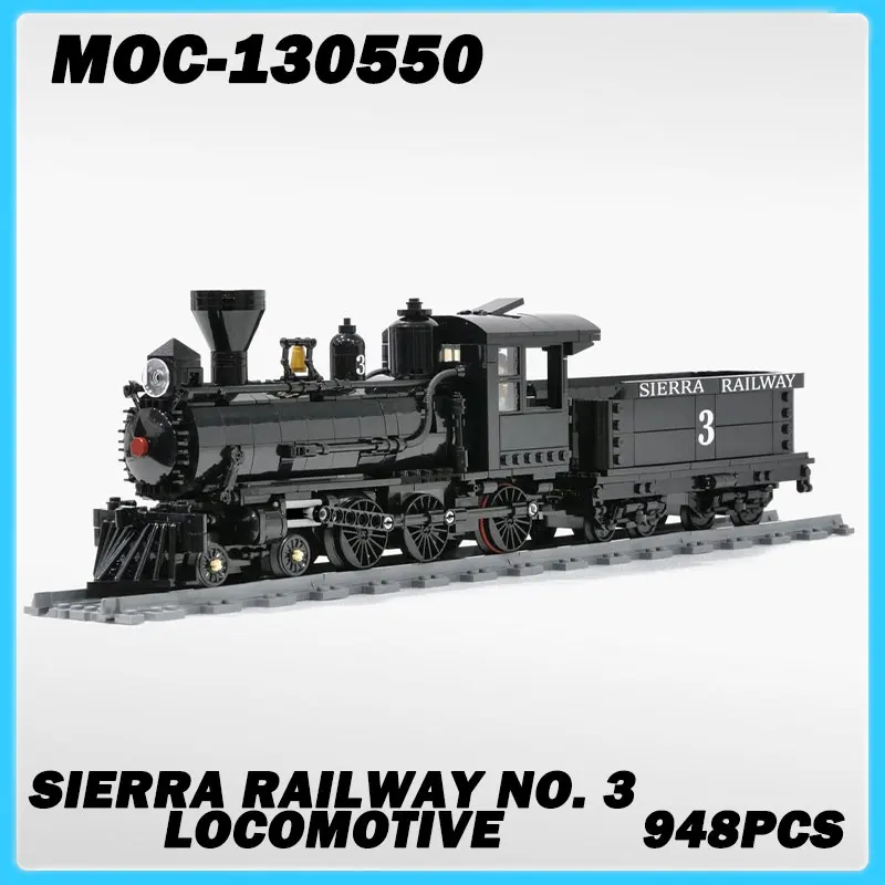 MOC-130550 Building Blocks Train Sierra Railway No. 3 Locomotive Challenging Assembly Model, Creative Display Toy for Kid 948PCS
MOC-130550 Building Blocks Train Sierra Railway No. 3 Locomotive Challenging Assembly Model, Creative Display Toy for Kid 948PCS