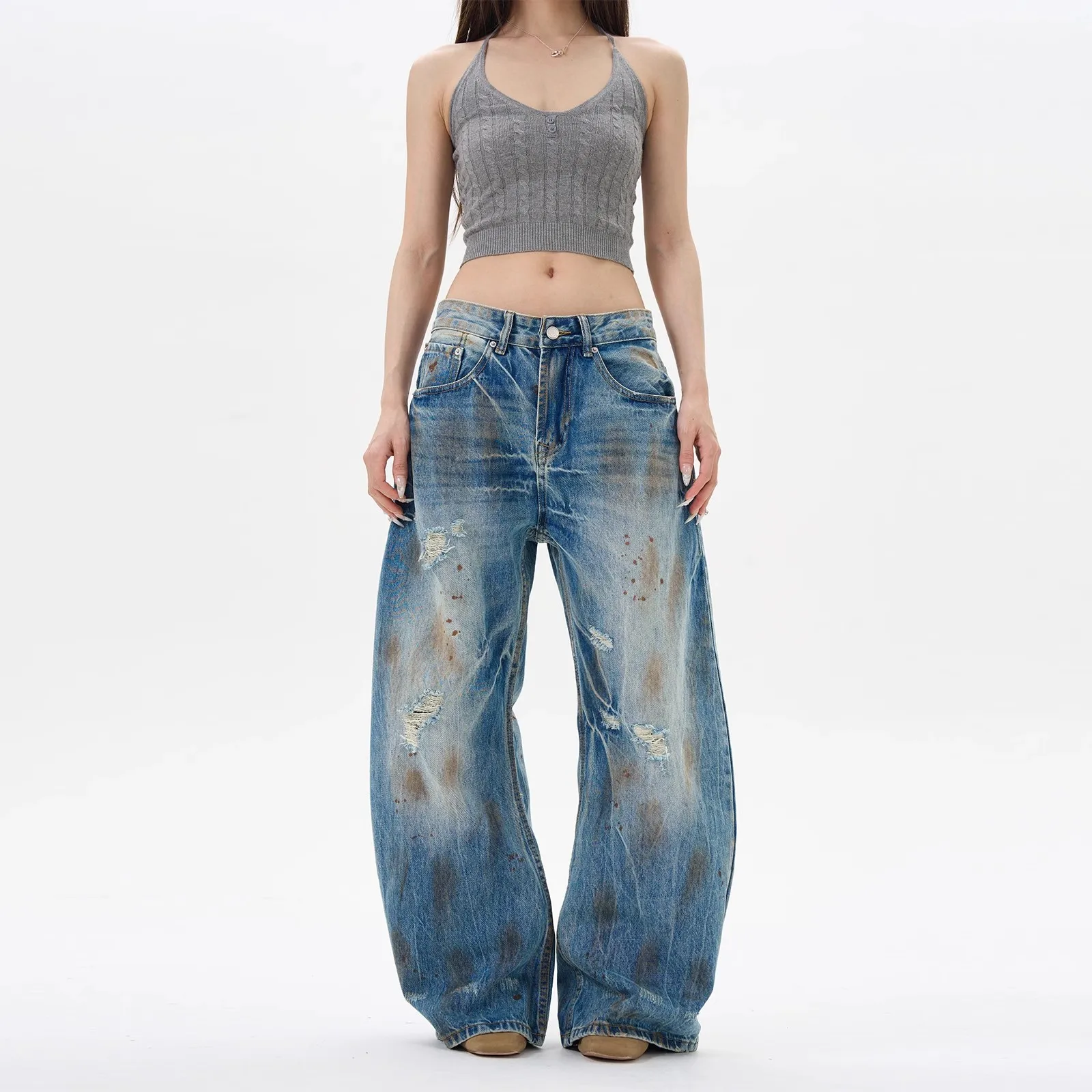 Women Blue Baggy Jeans Vintage Harajuku Boyfriend Pants Japanese 2000s Style Oversize Y2k Grunge Denim Trousers Clothes
Women Blue Baggy Jeans Vintage Harajuku Boyfriend Pants Japanese 2000s Style Oversize Y2k Grunge Denim Trousers Clothes