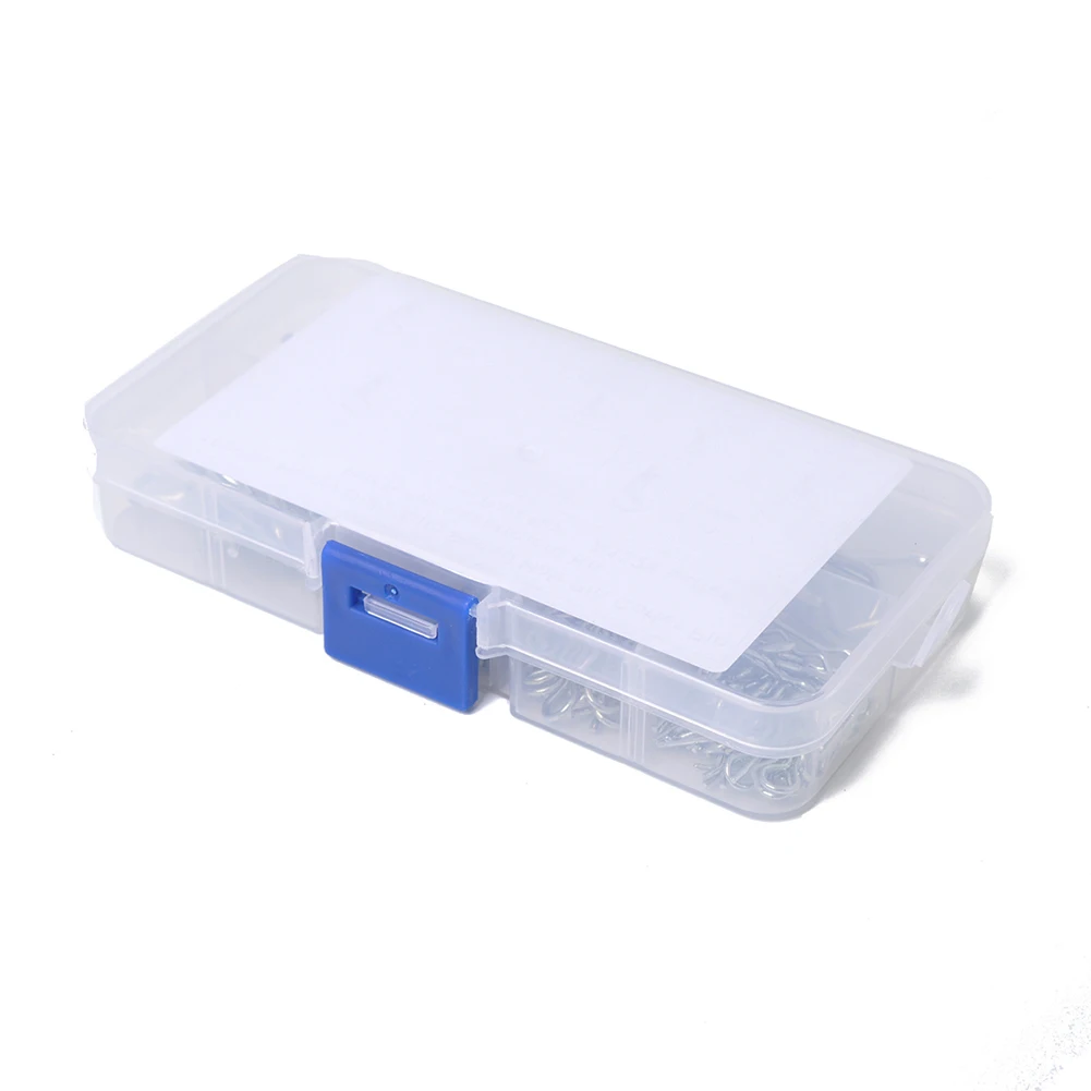 100pcs Pins Assortment Kit with Plastic Box R-shape Fastener Pins Carbon Steel Split Clip Clamp Galvanized for Car Supplies
100pcs Pins Assortment Kit with Plastic Box R-shape Fastener Pins Carbon Steel Split Clip Clamp Galvanized for Car Supplies