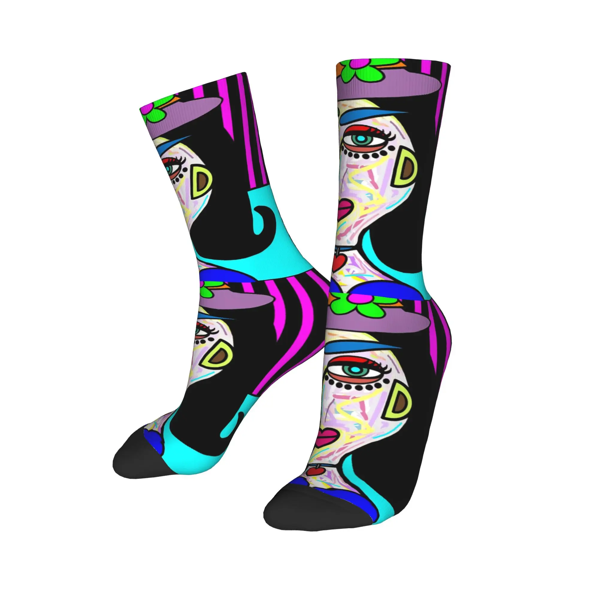 Colorful Funky Lady with Hat Art Face Picasso Basketball Socks Polyester Crew Socks for Women Men Non-slip,
Colorful Funky Lady with Hat Art Face Picasso Basketball Socks Polyester Crew Socks for Women Men Non-slip,