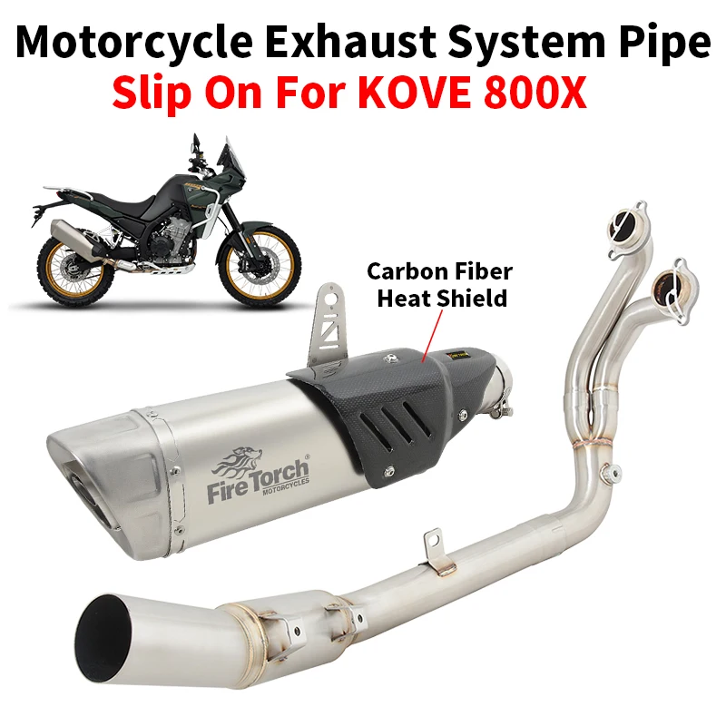 Full Systems Motorcycle Dual Air Vents Exhaust Muffler Escape Front Link Pipe For KOVE 800X 800 Rally Adventure Pro 2023 2024
Full Systems Motorcycle Dual Air Vents Exhaust Muffler Escape Front Link Pipe For KOVE 800X 800 Rally Adventure Pro 2023 2024