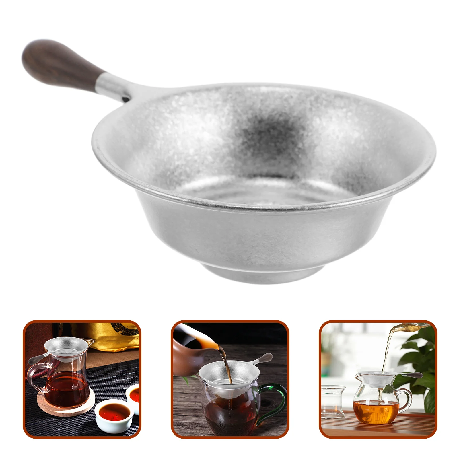 Titanium Tea Infuser Fine Mesh Strainer 8cm Diameter Wood Handle Reusable Loose Leaf Tea Filter for Teapots Mugs Cups
Titanium Tea Infuser Fine Mesh Strainer 8cm Diameter Wood Handle Reusable Loose Leaf Tea Filter for Teapots Mugs Cups