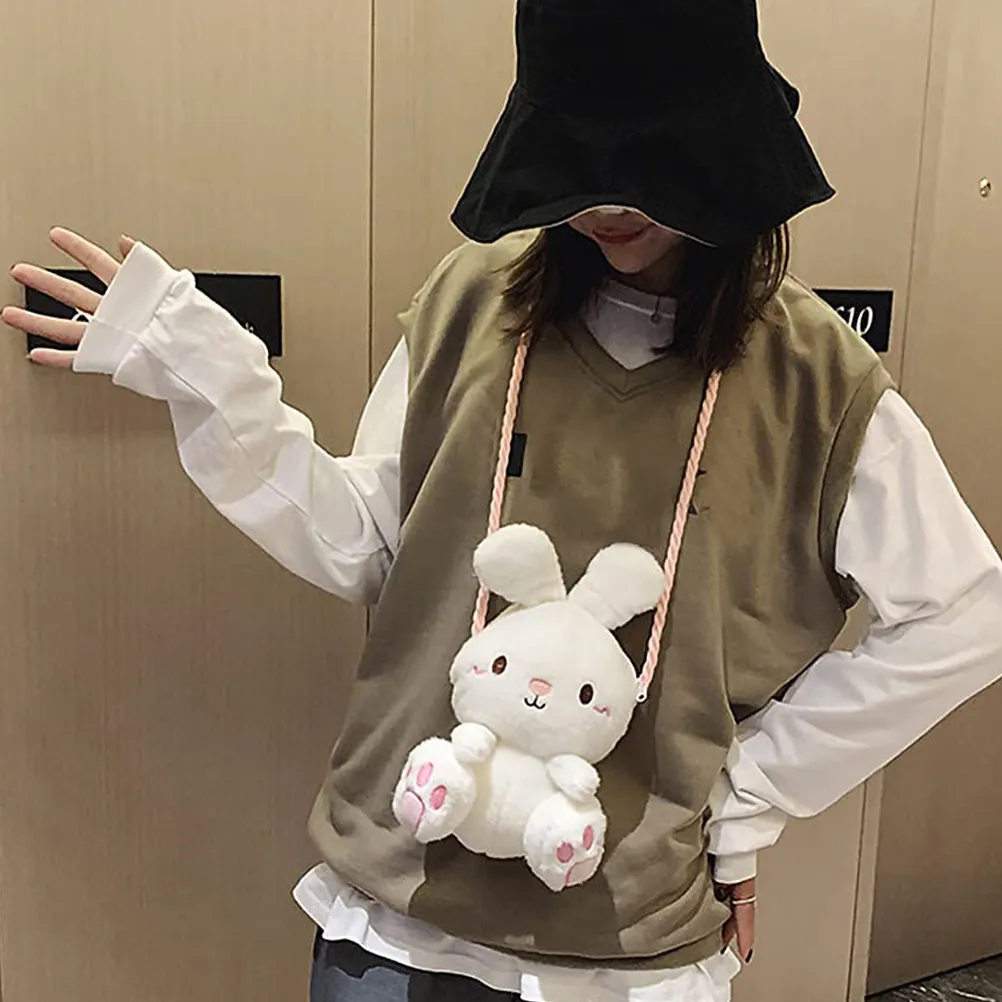 Cute Bunny Shoulder Bag Soft Rabbit Lightweight Crossbody Purse Cartoon Style Women Girls Birthday Party Travel
Cute Bunny Shoulder Bag Soft Rabbit Lightweight Crossbody Purse Cartoon Style Women Girls Birthday Party Travel