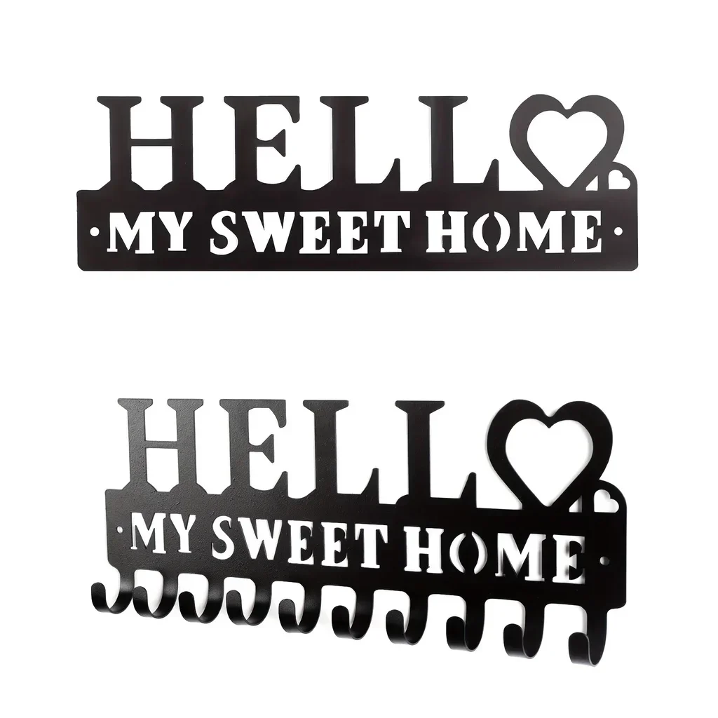 CIFBUY Deco Wall Mounted Key Holder Key Storage Row Hooks for Wall Decorative Black Metal Key Hanging Towel Rack Coat Rack Hang
CIFBUY Deco Wall Mounted Key Holder Key Storage Row Hooks for Wall Decorative Black Metal Key Hanging Towel Rack Coat Rack Hang