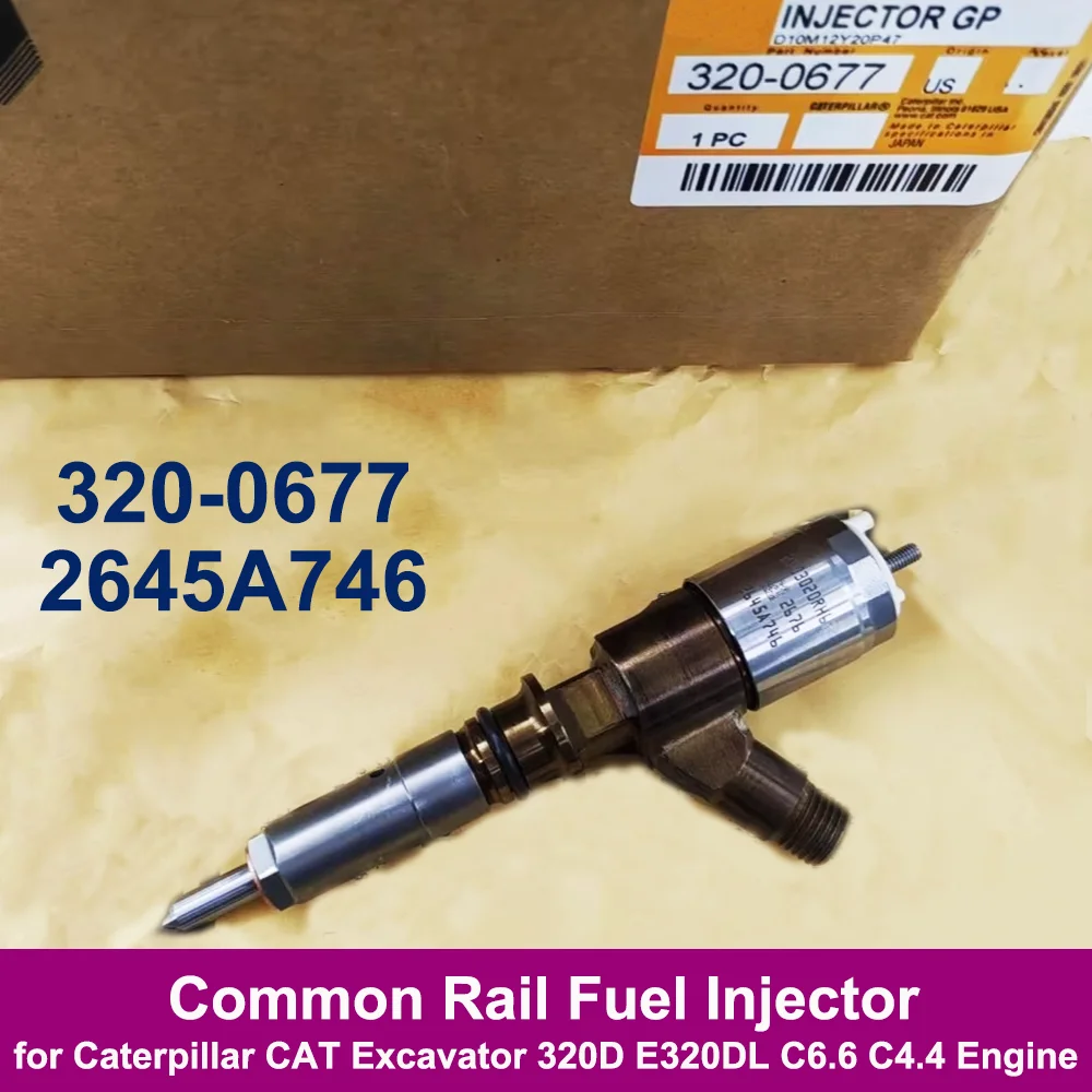 OEM 320-0677 3200677 2645A746 NEW Common Rail Fuel Injector Nozzle For Caterpillar CAT 320D E320DL C6.6 C4.4 Engine Excavator
OEM 320-0677 3200677 2645A746 NEW Common Rail Fuel Injector Nozzle For Caterpillar CAT 320D E320DL C6.6 C4.4 Engine Excavator