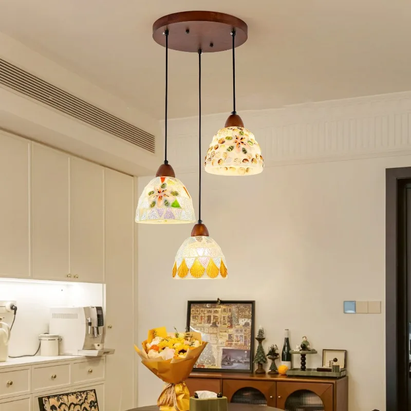 Post Modern Glass Pendant Lights Creative Sea Shell Lampshade Bedroom Bedside Restaurant Bar Counter Three Heads Hanging Lamps
Post Modern Glass Pendant Lights Creative Sea Shell Lampshade Bedroom Bedside Restaurant Bar Counter Three Heads Hanging Lamps