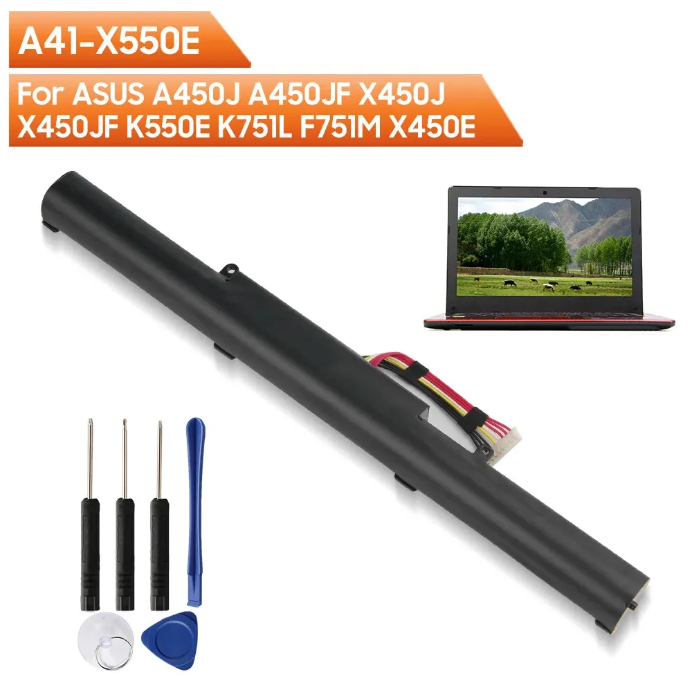 NEW Laptop Battery For Asus X450 X550 X550C A41-X550 A41-X550A X550A A450LA P450LC R510EA P450CA F550VC F552C A450V X550L 44Wh
NEW Laptop Battery For Asus X450 X550 X550C A41-X550 A41-X550A X550A A450LA P450LC R510EA P450CA F550VC F552C A450V X550L 44Wh