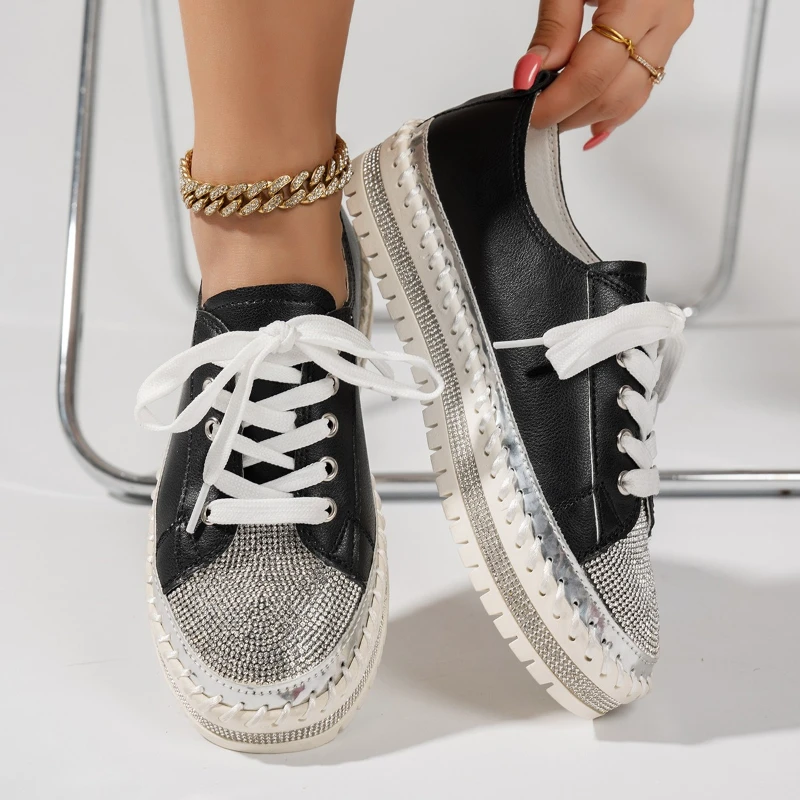 High-heel Round-top Lace-up Sequined Multi-color Fashionable Versatile Comfortable Anti-slip Breathable Women's Single Shoe
High-heel Round-top Lace-up Sequined Multi-color Fashionable Versatile Comfortable Anti-slip Breathable Women's Single Shoe