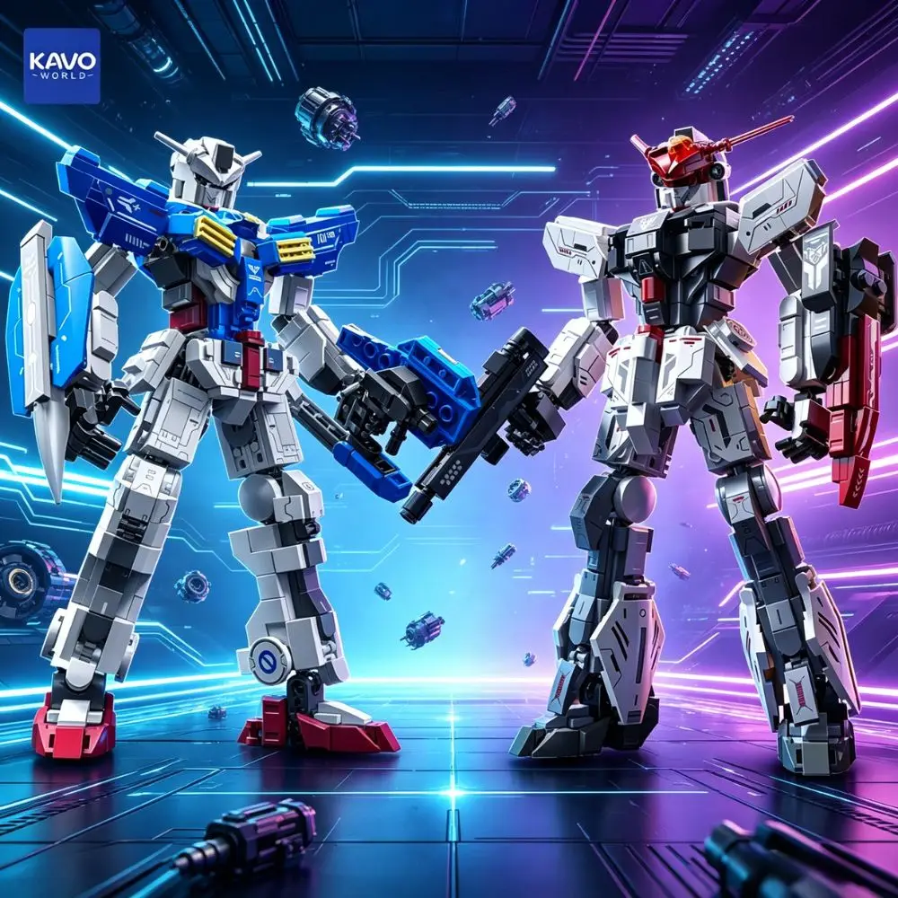 KAVOWORLD 604+648PCS Premium Mecha Robot Bricks Kit Highly Detailed Robot Model with Shield Gun Educational Toys for Hobbyists
KAVOWORLD 604+648PCS Premium Mecha Robot Bricks Kit Highly Detailed Robot Model with Shield Gun Educational Toys for Hobbyists