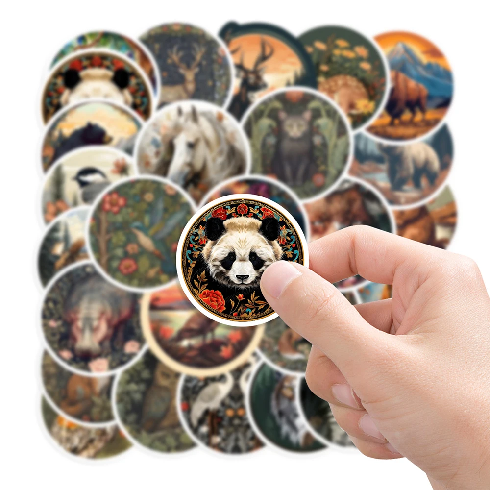 10/30/50pcs Vintage Cartoon Animals Round Stickers Aesthetic Creative Decals Notebook Water Bottle Phone Graffiti Sticker Decor
10/30/50pcs Vintage Cartoon Animals Round Stickers Aesthetic Creative Decals Notebook Water Bottle Phone Graffiti Sticker Decor