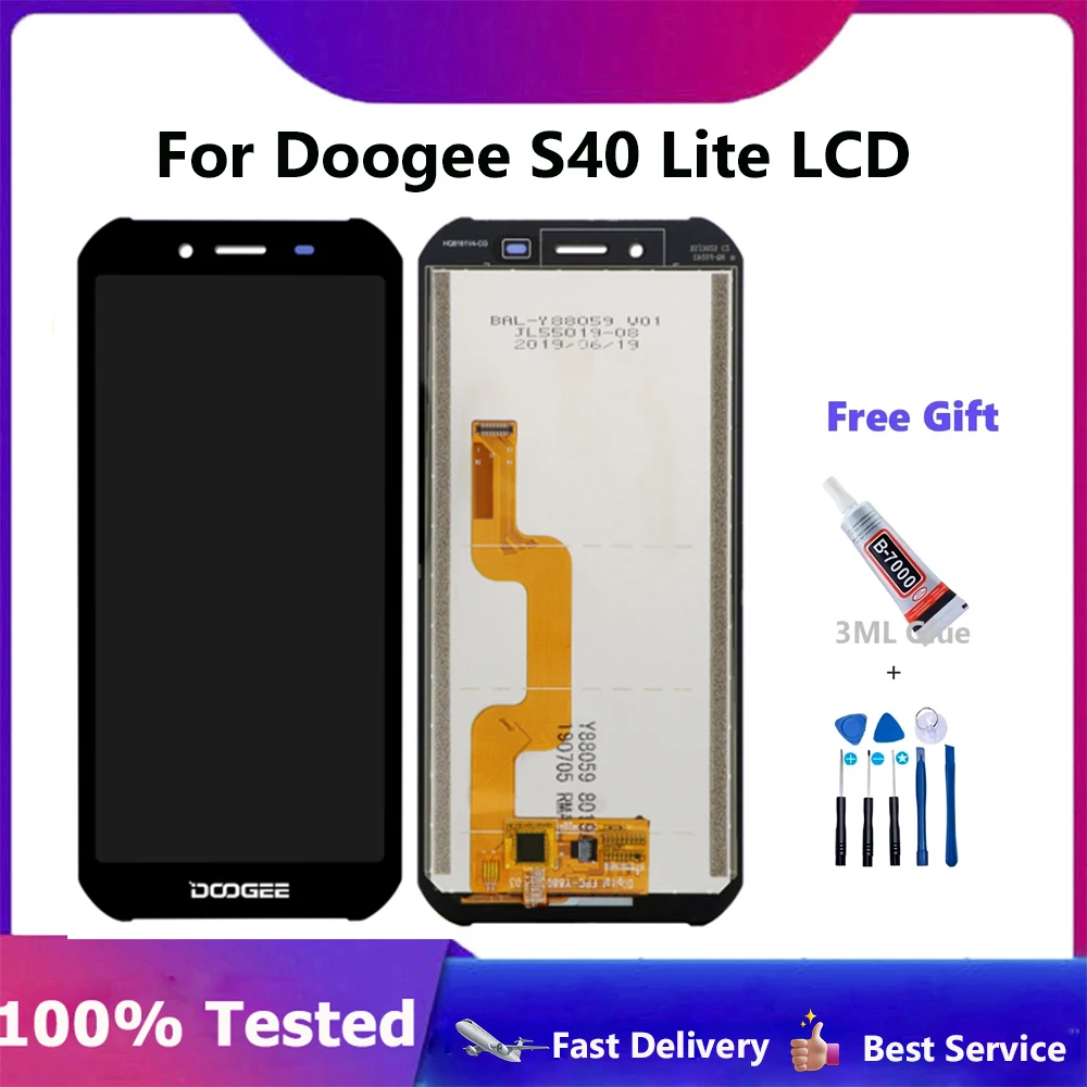 Tested High Quality For DOOGEE S40lite LCD Display+Touch Screen Digitizer Assembly LCD+Touch Digitizer for S40lite Replacement
Tested High Quality For DOOGEE S40lite LCD Display+Touch Screen Digitizer Assembly LCD+Touch Digitizer for S40lite Replacement