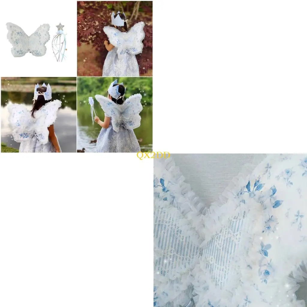 QX2D 3PCS/SET Butterfly Wing Accessories для девочек, включая головные уборки и звездные палочки Magical
QX2D 3PCS/SET Butterfly Wing Accessories для девочек, включая головные уборки и звездные палочки Magical