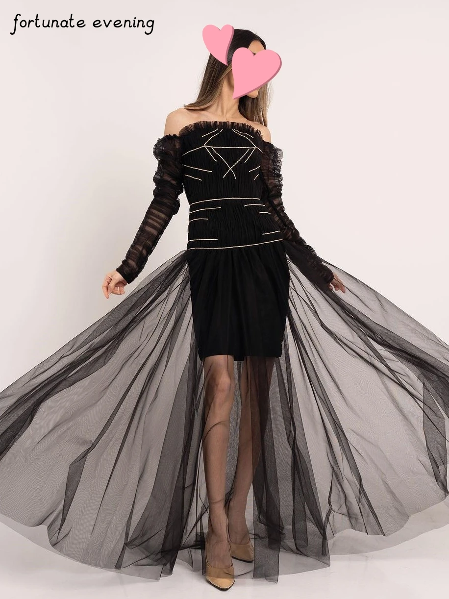 Fortunate Evening Elegant Vintage Sexy Black Mermaid Beading Ruffle Boat Neck Formal Occasion Prom Dress Evening Party Gowns
Fortunate Evening Elegant Vintage Sexy Black Mermaid Beading Ruffle Boat Neck Formal Occasion Prom Dress Evening Party Gowns