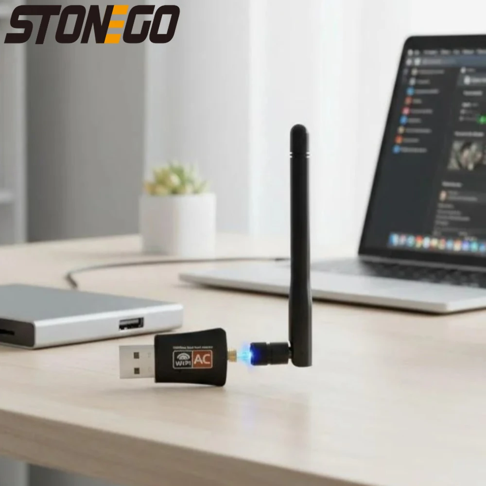 Dual Band USB WiFi Adapter 24G 5GHz for PC Mac Linux Windows High Speed Network Connection
Dual Band USB WiFi Adapter 24G 5GHz for PC Mac Linux Windows High Speed Network Connection