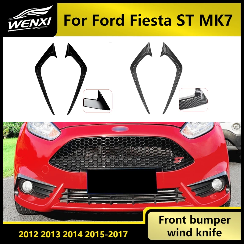 Front Bumper Wind Knife Decoration For Ford Fiesta ST MK7 2012 2013 2014 2015-2017 ABS Fog Lamp Cover Strips Trim Accessories
Front Bumper Wind Knife Decoration For Ford Fiesta ST MK7 2012 2013 2014 2015-2017 ABS Fog Lamp Cover Strips Trim Accessories