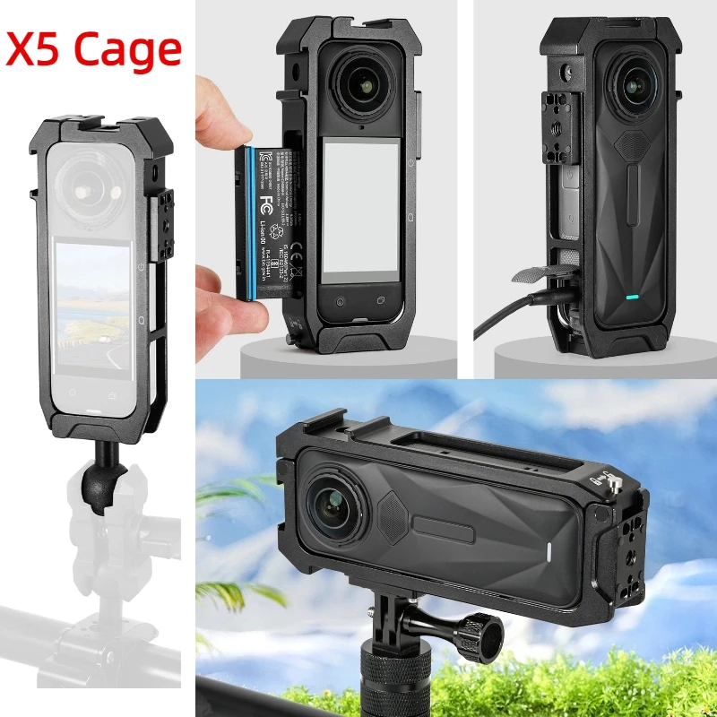 Клетка для камеры Insta360 X5, магнитный быстроразъемный переключатель, защитная рамка, алюминиевый корпус, крепление для холодного башмака, держатель для микрофона
Клетка для камеры Insta360 X5, магнитный быстроразъемный переключатель, защитная рамка, алюминиевый корпус, крепление для холодного башмака, держатель для микрофона