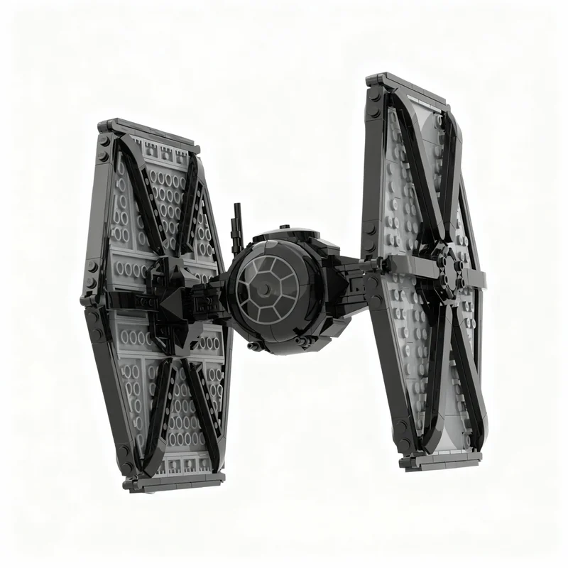 547 деталей MOC: Модель истребителя TIE First Order для космических битв, конструктор, рождественский подарок, строительные игрушки
547 деталей MOC: Модель истребителя TIE First Order для космических битв, конструктор, рождественский подарок, строительные игрушки