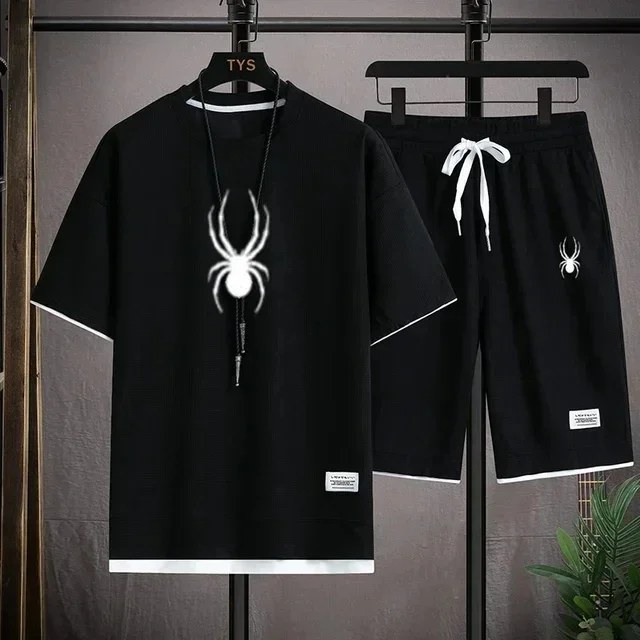 2026 fashionable men's short sleeved T-shirt and sports shorts set casual and comfortable sportswear fashionable summer
2026 fashionable men's short sleeved T-shirt and sports shorts set casual and comfortable sportswear fashionable summer